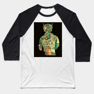 triceratops Demon Baseball T-Shirt